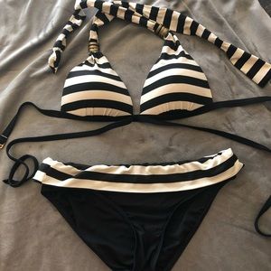 Ella Moss Cabana Striped Bikini Small (top+bottom)